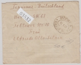 Russland, 1922, 1000 Rubel (5x) als MeF auf Auslandsbrief von Moskau nach Berlin