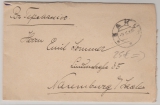 Russland, 1913, 4 Kopeken (5x) rs., in MeF auf Auslandsbrief von ... ?, nach Naumburg