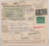 Schweiz, 1963, 7,20 Fr. MiF auf Auslandspaketkarte für 1 Paket von Zürich nach OST- Berlin (DDR!)