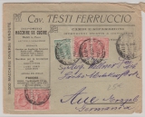 Italien, 1920, 45 Cent. MiF auf Auslandsbrief von Venedig nach Aue