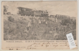 Brasilien / Frankreich, 1905, 50 Reis EF + 2x 50 Centimes Franz. Nachporto auf Bildpostkarte von Sao Paulo nach Paris