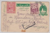Türkei, ca. 1918, nette MiF auf Auslands- GS von ... nach Berlin (D. ) mit Zensur!
