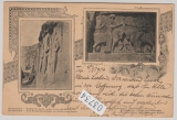 Persien, 1914, 5 Chahis Überdruck- Bildpostkarten (Kermanshah)- GS, gelaufen von Teheran nach Naumbug (D.), selten!