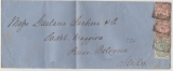 GB, 1881, 2,5 Pence MiF auf Auslandsbrief von Manchester nach Bologna (It.)