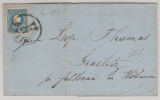 Österreich, ca. 1855, 15 Kr. EF auf Brief von Wien nach Grastitz (heute Tschechien)
