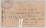 Straits Settlements, 1934, 4 Ct. (2x) al MeF rs. auf Brief von Penang nach Karaikudi, Süd- Indien