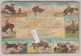 USA, 1935, (Marke entfernt!) Postkarten - Leporello Pendletown, gelaufen von Pendletown nach Chemnitz