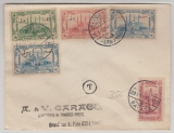 Türkei / Osmanisches Reich, 1914, 37 Paras- Überdruck- Werte + 2 Paras normal, MiF, auf Brief von Galata nach Pera-Arrive (?)