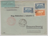 Syrien, 1934, 19 Piaster MiF auf Auslansd- Luftpostbrief von Damaskus nach Braunschweig