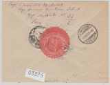 Türkei, 1917, 50 Paras als MiF auf Auslandsbrief von Taxim nach Lausanne (CH), mit Zensur!
