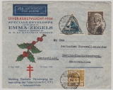 Niederländisch Indien, 1934, 45 Ct. MiF auf Auslands- Luftpostbrief von Batavia nach Berlin