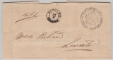 Italien, 1859 (?), unfrankierter Dienstbrief (?) von Bergamo nach Lonato