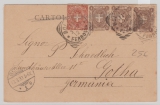 Italien, 1900, 5 C. MiF auf Auslands- Bildpostkarte von Bologna nach Gotha (D.)