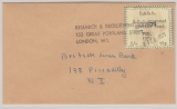 GB, 1971, Postreik, 2 SH 10 Pence EF auf Ortsbrief innerhalb London´s