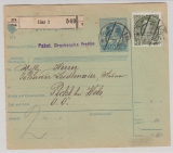 Österreich, KuK- Zeit, 1911, 10 H. Paket- GS- Karte + 30 Heller Zusatzfr., für ein Inlands- Paket von Linz nach Pichl