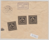 Österreich, 1929, 115 Groschen MiF (9 gr. rs.) auf Auslands- Luftpostbrief von Graz nach Kreitz (CSR)