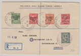 Irland, 1952, 8,5 Pence MiF auf Auslands- Einschreiben von Rialto / Dublin nach FF/M