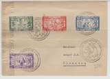 Luxemburg, 1945, Befreiungsausgabe + Sonderstempel auf Brief nach Clemency