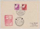 DR, 1939, MiF auf Zeppelinkarte, per Deutschlandfahrt, von FF/M, via Eger nach Plauen