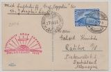 DR, 1931, DR. Mi.Nr.: 457 EF auf Zeppelinkarte, per Polarfahrt, von Friedrichshafen, via Malyguin nach Ratibor