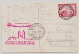 DR, 1931, Mi.- Nr.: 455 als EF auf Zeppelinpostkarte zur Magdeburgfahrt 1931, von Magdeburg nach Friedrichshafen