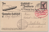 DR, 1930, DR Mi.- Nr.: 382 EF auf Zeppelinkarte, von Darmstadt via Friedrichshafen nach Ratibor