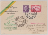 DR, 1932, DR Mi.- Nr.: 455 u.a. als MiF auf Zeppelinkarte, zur 6. Südamerikafahrt, Bordpost von Recife nach Rio de Janeiro