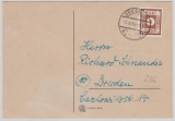 42A als EF auf Orts- Postkarte innerhalb Dresdens
