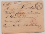 Preussen, ca. 1810 (?), Wertpaket- Begleitbrief von Berlin nach Osterode, Anschrift in französisch, = franz. Besatzung?
