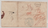 Schweiz / Preussen, 1844, Brief aus Wallenstadt (CH) via Baden nach Berlin (Austauschpostämter der Preussischen Post)