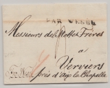 Russland, 1803, Brief von St. Petersburg via Wesel nach Verviers (Belgien), mit Tax- und Transitvermerk