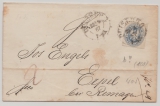 Preussen, 1867, Mi.- Nr.: 17 (b?) als EF auf Fernbrief, von Duisburg nach Erpel