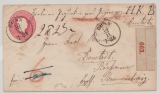 Preußen, 1 Sgr.- GS- Umschlag, als Wertpaket- Begleitbrief von Bonn nach Dorstadt (Braunschweig)