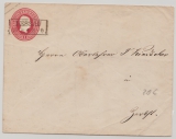 Preußen, 1 Sgr.- GS- Umschlag (groß), als Brief (in den Landzustellbereich?) von Dessau nach Zerbst