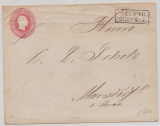 Preußen, 1 Sgr.- GS- Umschlag (groß), als Brief (in den Landzustellbereich?) von Haynau nach Marsdorf