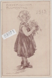Bayern, 1913, 5 Pfg. Luitpold- Privat- GS- Karte zum Bayrischer Blumentag 1913 gelaufen von München nach Dresden