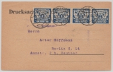 Danzig, 1923, Mi.- Nr.: 155 (4x) als MeF auf Drucksachen- Fernpostkarte von Danzig nach Berlin