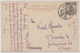 China, 1922, 6 Ct. EF auf Postkarte von Peking nach Dresden, Absender war Angehöriger der Dt. Gesandschaft