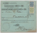 Finnland, 1914, 25 Pen. MiF auf Postanweisung von Syväoro nach Parikkala