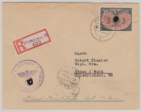 GG, 1940, Mi.- Nr.: D 14, als EF auf Einschreiben- Fernbrief von Lublin nach Hanau
