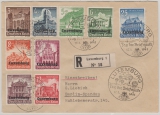 Dt. Bes. Luxemburg, 1941, Mi.- Nr.: 53- 41, als FDC- Satzbrief- MiF auf Einschreiben- Auslandsbrief von Luxemburg nach Berlin