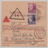 SBZ / DDR, 1951, Mi.- Nr.: 213 + 223 in MiF auf Orts- Nachnahme innerhalb Teltow´s!  Sehr selten!