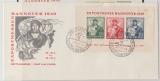 Bizone, 1949, Mi.- Nr.: Bl. 1 auf FDC, K.- Befund Schlegel BPP echt ...