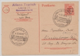 SBZ, Allgem. Ausgaben, 1948, 30 Pfg. Auslands- GS (Mi.- Nr.: P 32 I) gelaufen von Leipzig nach Blankenberge (B)