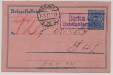 Infla / Weimar, 1927, Mi.- Nr.: RU 11, gelaufen (unbeanstandet!) 1927 per Rohrpost innerhalb Berlin´s