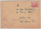 86 Dwa, als EF Fernbrief von Schwanebeck nach Halle, tiefgepr. Dr. Jasch BPP