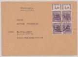 SBZ, Allgem. Ausg., 1948, Mi.- Nr.: 183 (4x), im Or- 4er- Block, als MeF auf Fernbrief von Markkleberg nach Markranstädt