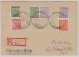 W Zd 14, S Zd 4 + S Zd 5, als MiF auf Einschreiben- Fernbrief von Naunhof nach Schönebeck, gepr. Ströh BPP