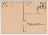 RPD Schwerin, 1945, 6 Rpfg.- GS (Mi.- Nr.: P791 II), gelaufen von Klütz via Schwerin nach Gadebusch, FA Kramp BPP, RRR!