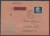 DDR, 1954, Mi.- Nr.: 255 als EF auf Eilboten- Fernbrief von Berlin nach Muskau